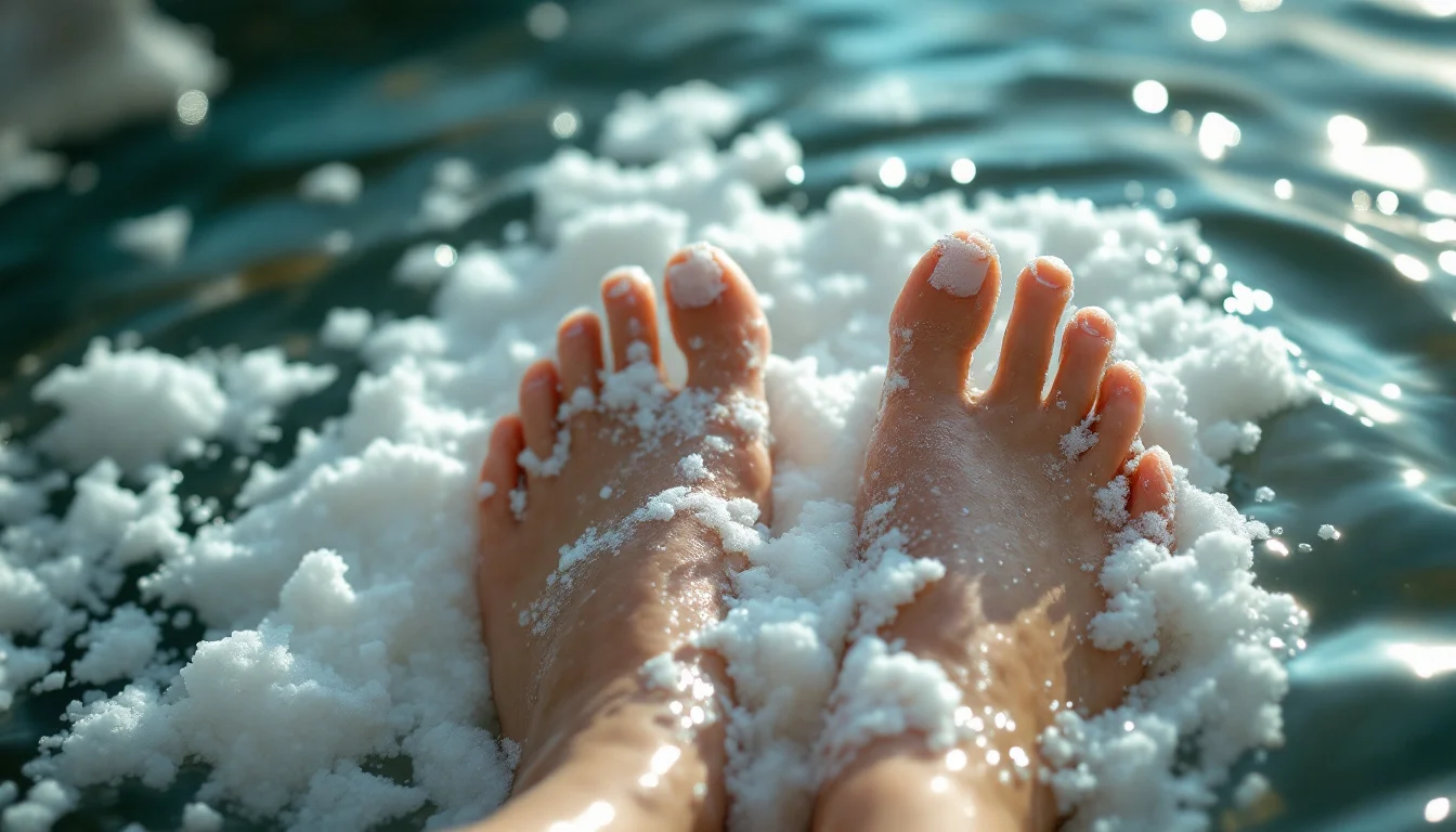 Sel de la mer Morte en Bain de Pieds: Le Rituel